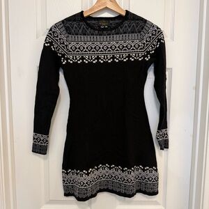 Like New Icelandic Design Fair Isle Sweater Mini Dress